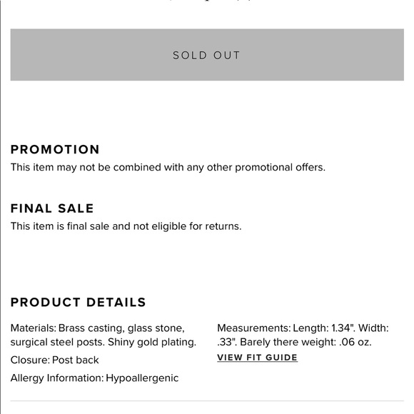 3/$30 NWT Baublebar Hypoallergenic Farah Earrings - Picture 7 of 7